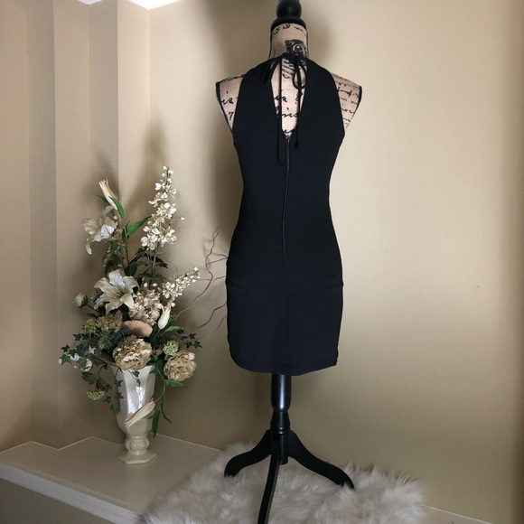 Black halter dress lace side size1 brand:Teeze me - Picture 3 of 8